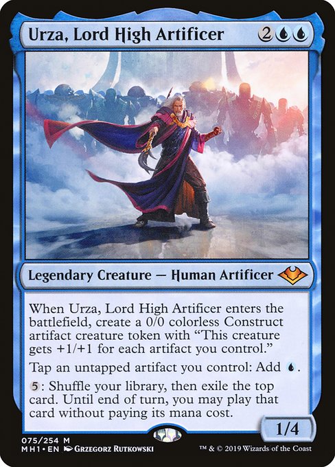 【Foil】【EN】最高工匠卿、ウルザ/Urza, Lord High Artificer [MH1] 青M No.75