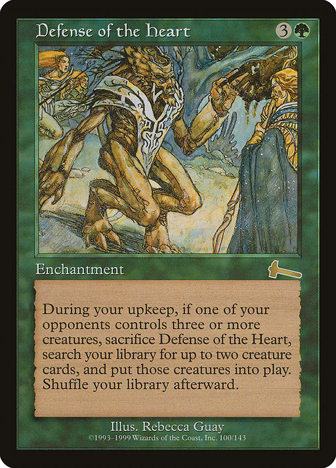 【Foil】【EN】中心部の防衛/Defense of the Heart [ULG] 緑R No.100