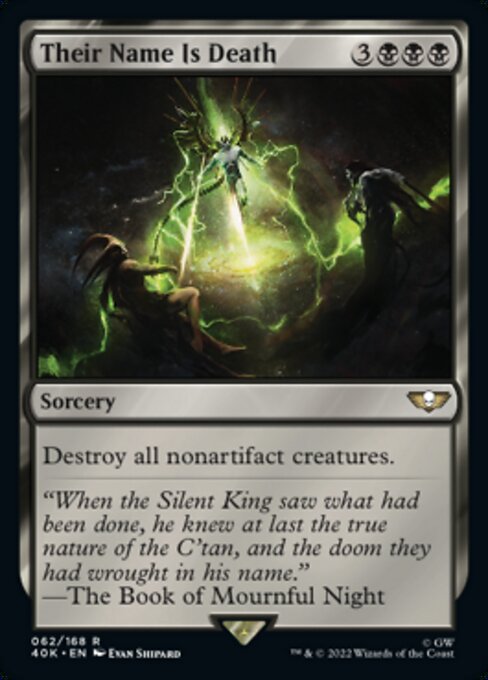 【Foil】【EN】Their Name Is Death [40K] 黒R No.62★