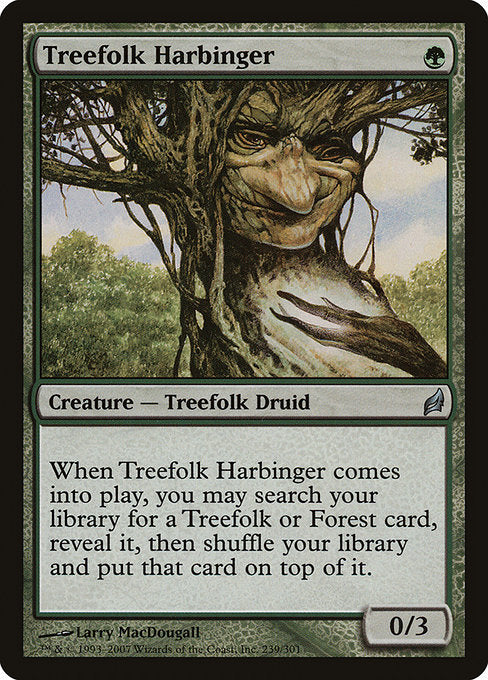 【Foil】【EN】ツリーフォークの先触れ/Treefolk Harbinger [LRW] 緑U No.239