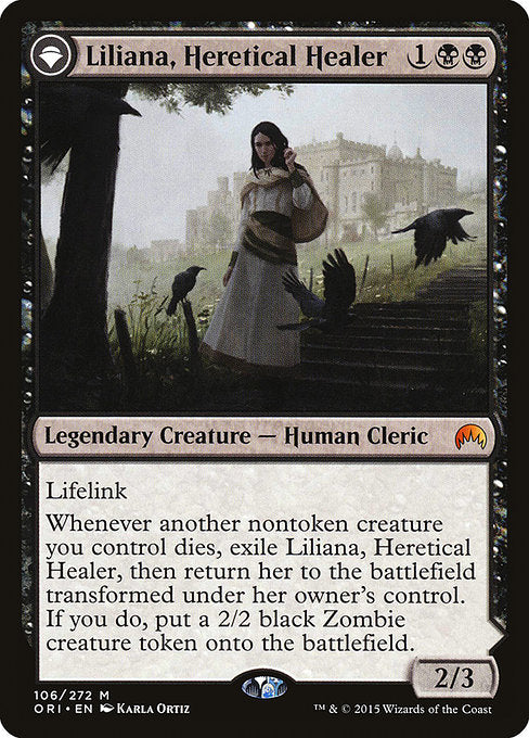 【EN】Liliana, Heretical Healer // Liliana, Defiant Necromancer [ORI] 混M No.106