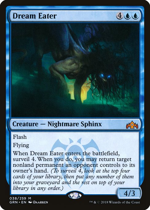 【Foil】【EN】夢喰い/Dream Eater [GRN] 青M No.38