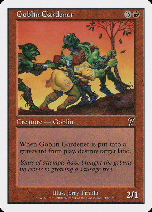 【Foil】【EN】ゴブリンの庭師/Goblin Gardener [7ED] 赤C No.188