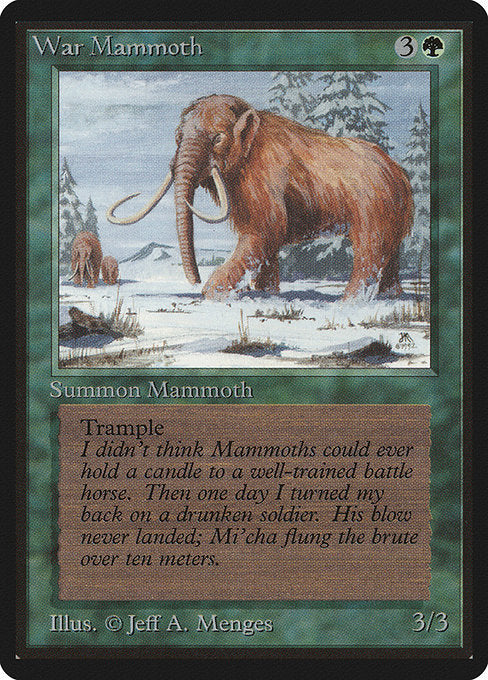 【EN】ウォー・マンモス/War Mammoth [LEB] 緑C No.228