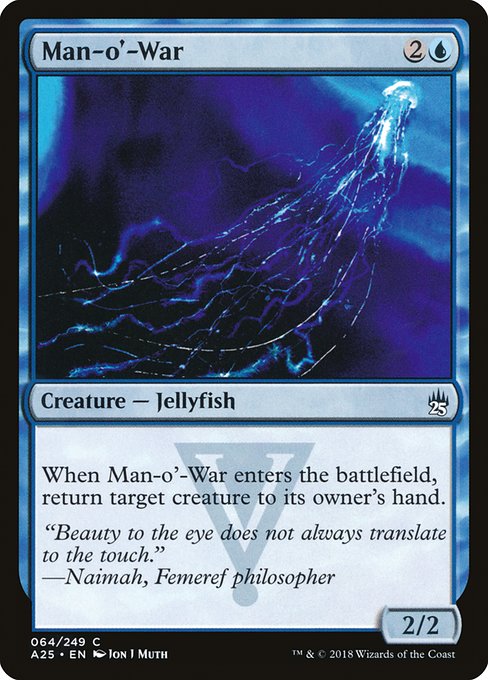 【Foil】【EN】大クラゲ/Man-o'-War [A25] 青C No.64