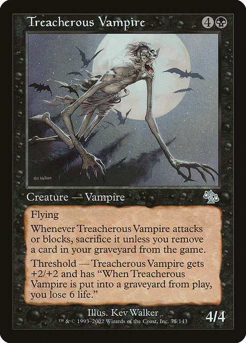 【Foil】【EN】不実な吸血鬼/Treacherous Vampire [JUD] 黒U No.75