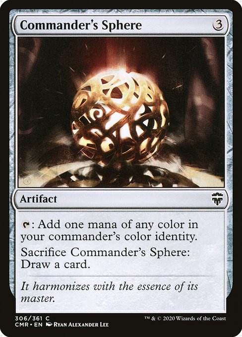 【Foil】【EN】統率者の宝球/Commander's Sphere [CMR] 茶C No.306