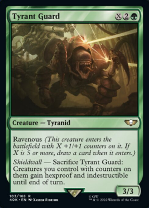 【Foil】【EN】Tyrant Guard [40K] 緑R No.103★