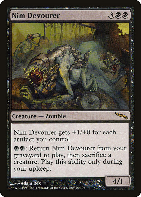 【Foil】【EN】屍賊の貪り食い/Nim Devourer [MRD] 黒R No.70