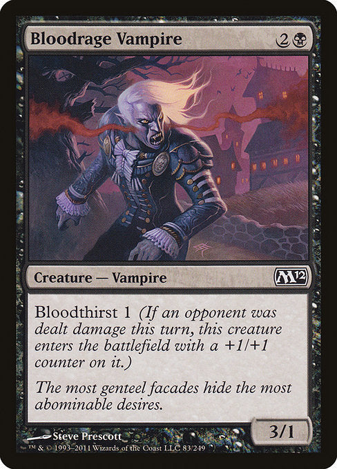 【Foil】【EN】血怒りの吸血鬼/Bloodrage Vampire [M12] 黒C No.83