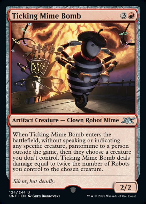 【Foil】【EN】Ticking Mime Bomb [UNF] 茶U No.124