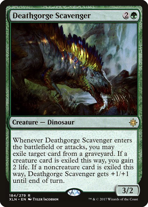 【Foil】【EN】貪る死肉あさり/Deathgorge Scavenger [XLN] 緑R No.184