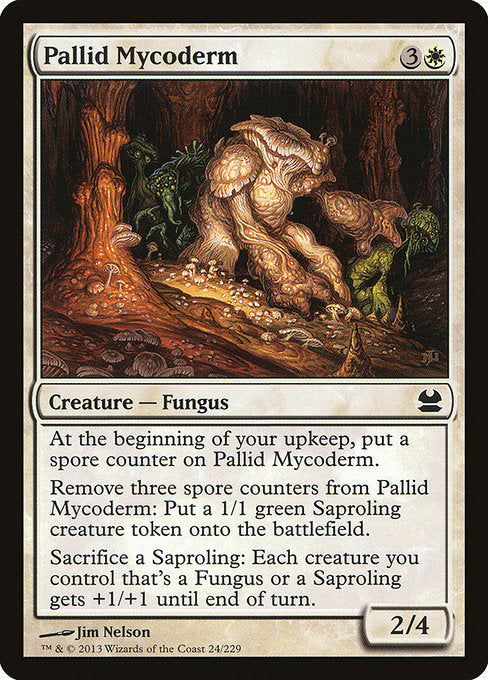 【Foil】【EN】淡色のマイコダーム/Pallid Mycoderm [MMA] 白C No.24