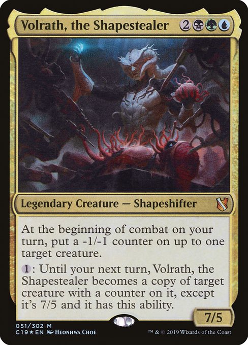 【Foil】【EN】姿奪い、ヴォルラス/Volrath, the Shapestealer [C19] 金M No.51