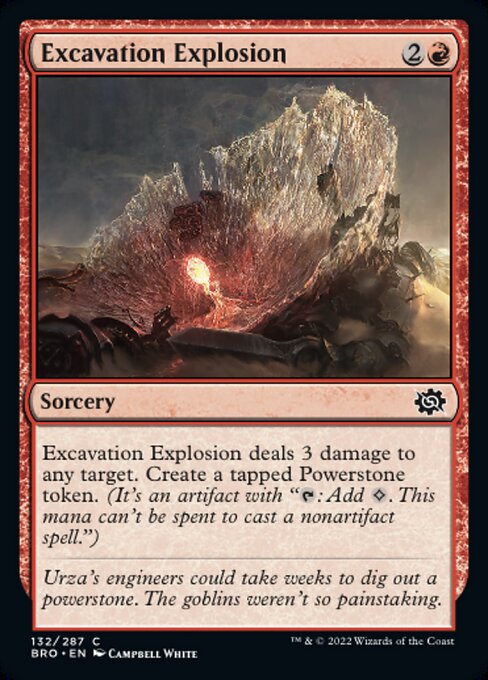 【Foil】【EN】採掘爆発/Excavation Explosion [BRO] 赤C No.132