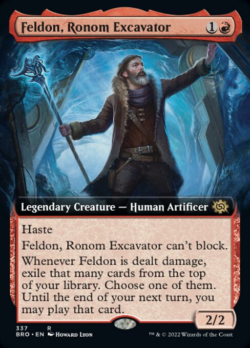 【Foil】【EN】ロノムの発掘家、フェルドン/Feldon, Ronom Excavator [BRO] 赤R No.337