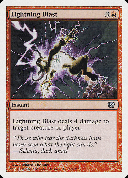 【Foil】【EN】電撃破/Lightning Blast [8ED] 赤U No.200