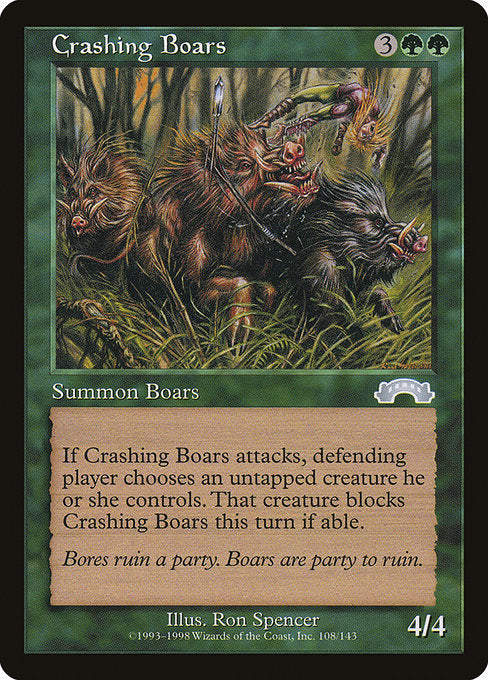 【EN】突っ走る猪/Crashing Boars [EXO] 緑U No.108