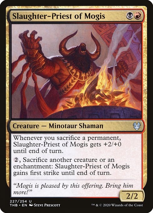 【EN】モーギスの殺戮神官/Slaughter-Priest of Mogis [THB] 金U No.227