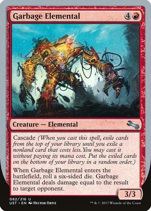 【Foil】【EN】Garbage Elemental [UST] 赤U No.82d