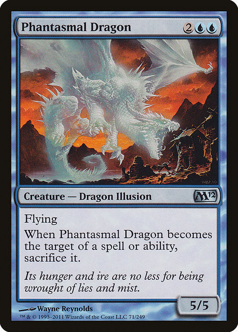 【EN】幻影のドラゴン/Phantasmal Dragon [M12] 青U No.71