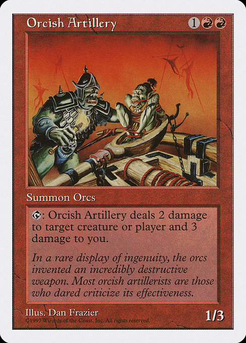 【EN】オーク弩弓隊/Orcish Artillery [5ED] 赤U No.253