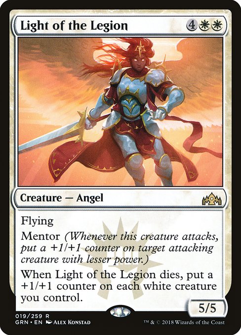 【Foil】【EN】軍勢の光/Light of the Legion [GRN] 白R No.19