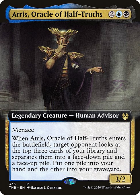 【Foil】【EN】半真実の神託者、アトリス/Atris, Oracle of Half-Truths [THB] 金R No.333