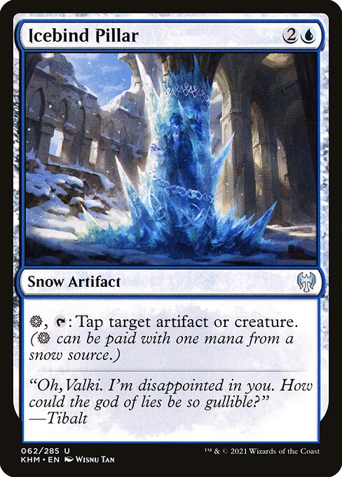 【Foil】【EN】氷縛りの柱/Icebind Pillar [KHM] 茶U No.62