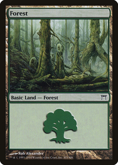 【Foil】【EN】森/Forest [CHK] 無C No.303