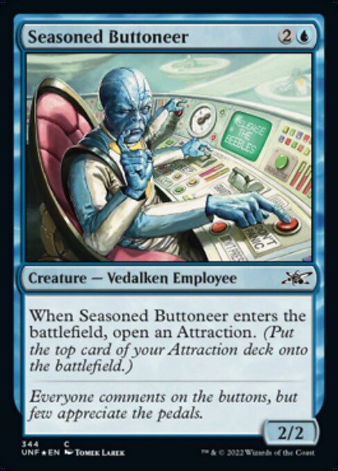■ギャラクシー・Foil■【EN】Seasoned Buttoneer [UNF] 青C No.344