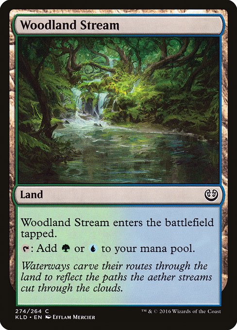【EN】森林地の小川/Woodland Stream [KLD] 無C No.274