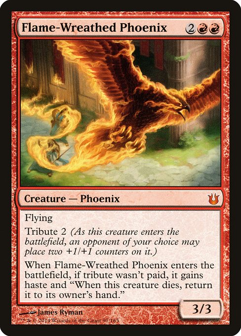 【Foil】【EN】炎輪のフェニックス/Flame-Wreathed Phoenix [BNG] 赤M No.97