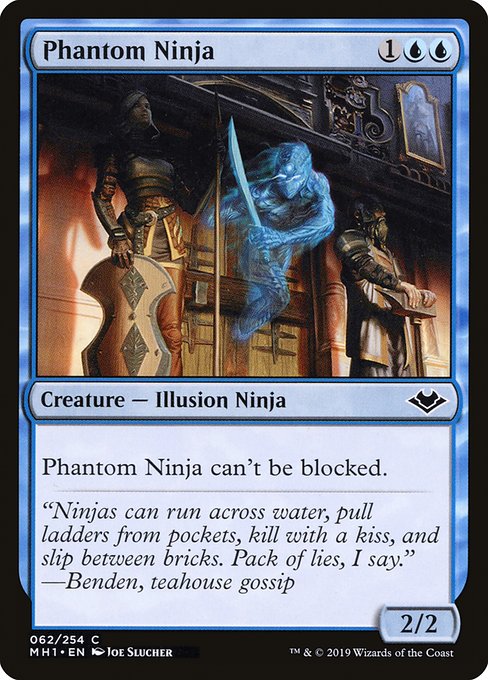 【Foil】【EN】幻影の忍者/Phantom Ninja [MH1] 青C No.62