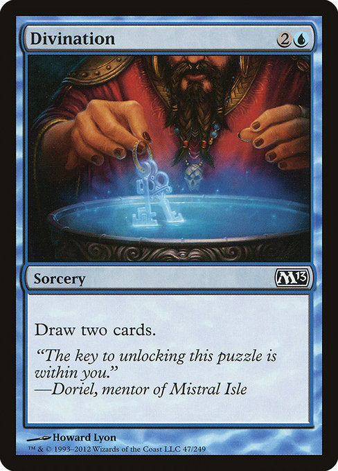 【Foil】【EN】予言/Divination [M13] 青C No.47