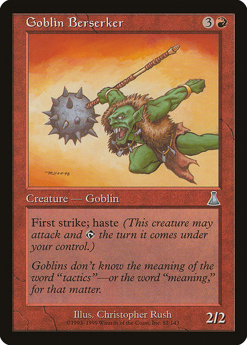 【Foil】【EN】ゴブリンの狂戦士/Goblin Berserker [UDS] 赤U No.82