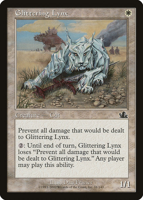 【Foil】【EN】輝くオオヤマネコ/Glittering Lynx [PCY] 白C No.11