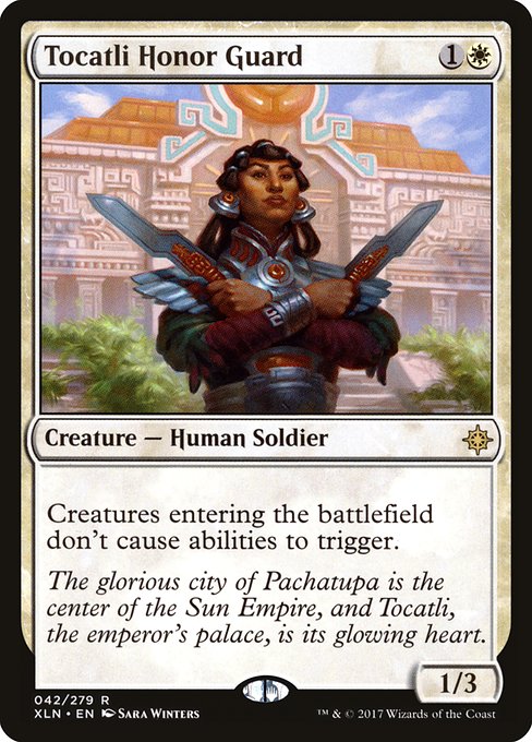 【Foil】【EN】トカートリの儀仗兵/Tocatli Honor Guard [XLN] 白R No.42