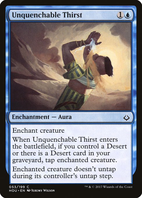 【Foil】【EN】抑え難い渇き/Unquenchable Thirst [HOU] 青C No.53