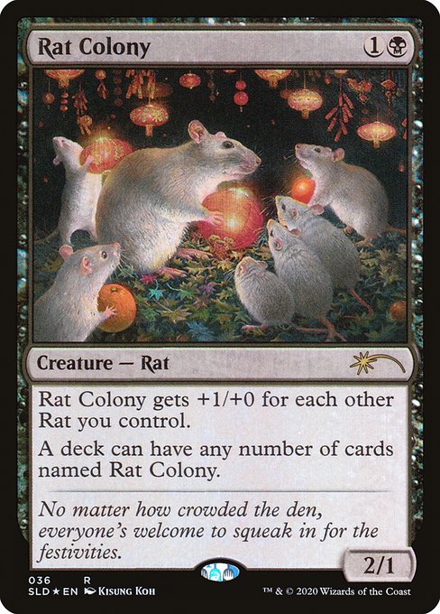 【EN】ネズミの群棲/Rat Colony [SLD] 黒R No.36