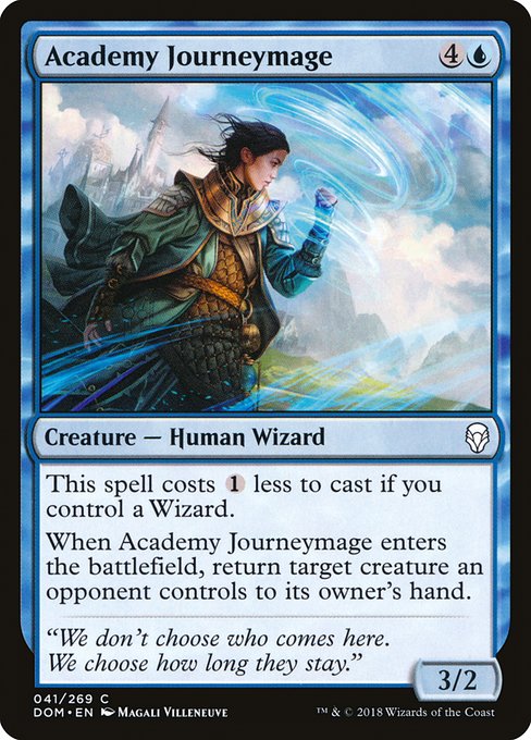 【Foil】【EN】アカデミーの修士魔道士/Academy Journeymage [DOM] 青C No.41
