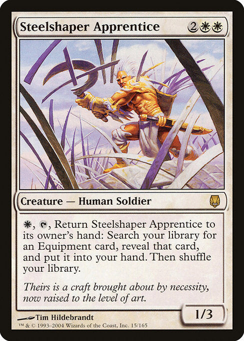 【Foil】【EN】鋼打ちの弟子/Steelshaper Apprentice [DST] 白R No.15
