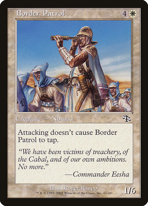 【Foil】【EN】国境巡回兵/Border Patrol [JUD] 白C No.6
