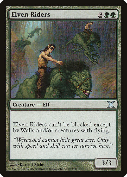 【EN】エルフの騎手/Elven Riders [10E] 緑U No.259