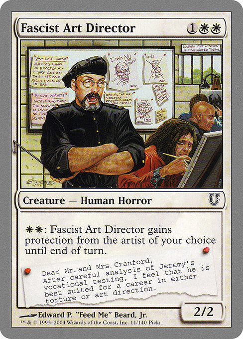 【Foil】【EN】Fascist Art Director [UNH] 白C No.11