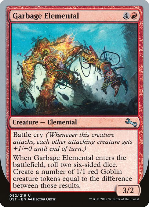 【Foil】【EN】Garbage Elemental [UST] 赤U No.82c