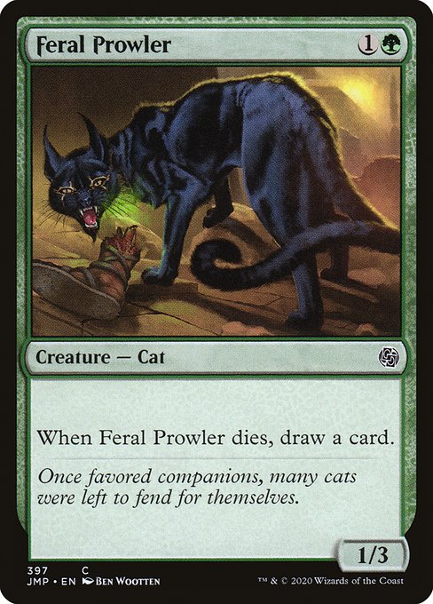 【EN】残忍な野猫/Feral Prowler [JMP] 緑C No.397