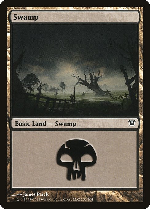 【Foil】【EN】沼/Swamp [ISD] 無C No.256