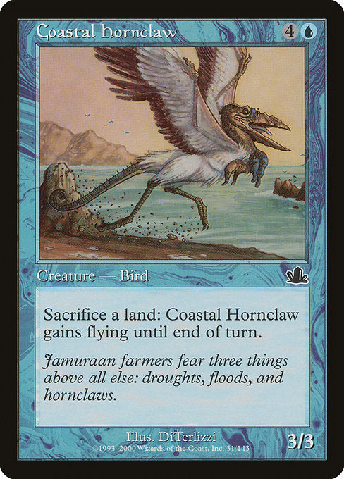 【Foil】【EN】沿岸の角爪鳥/Coastal Hornclaw [PCY] 青C No.31