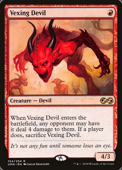 【Foil】【EN】苛立たしい小悪魔/Vexing Devil [UMA] 赤R No.154